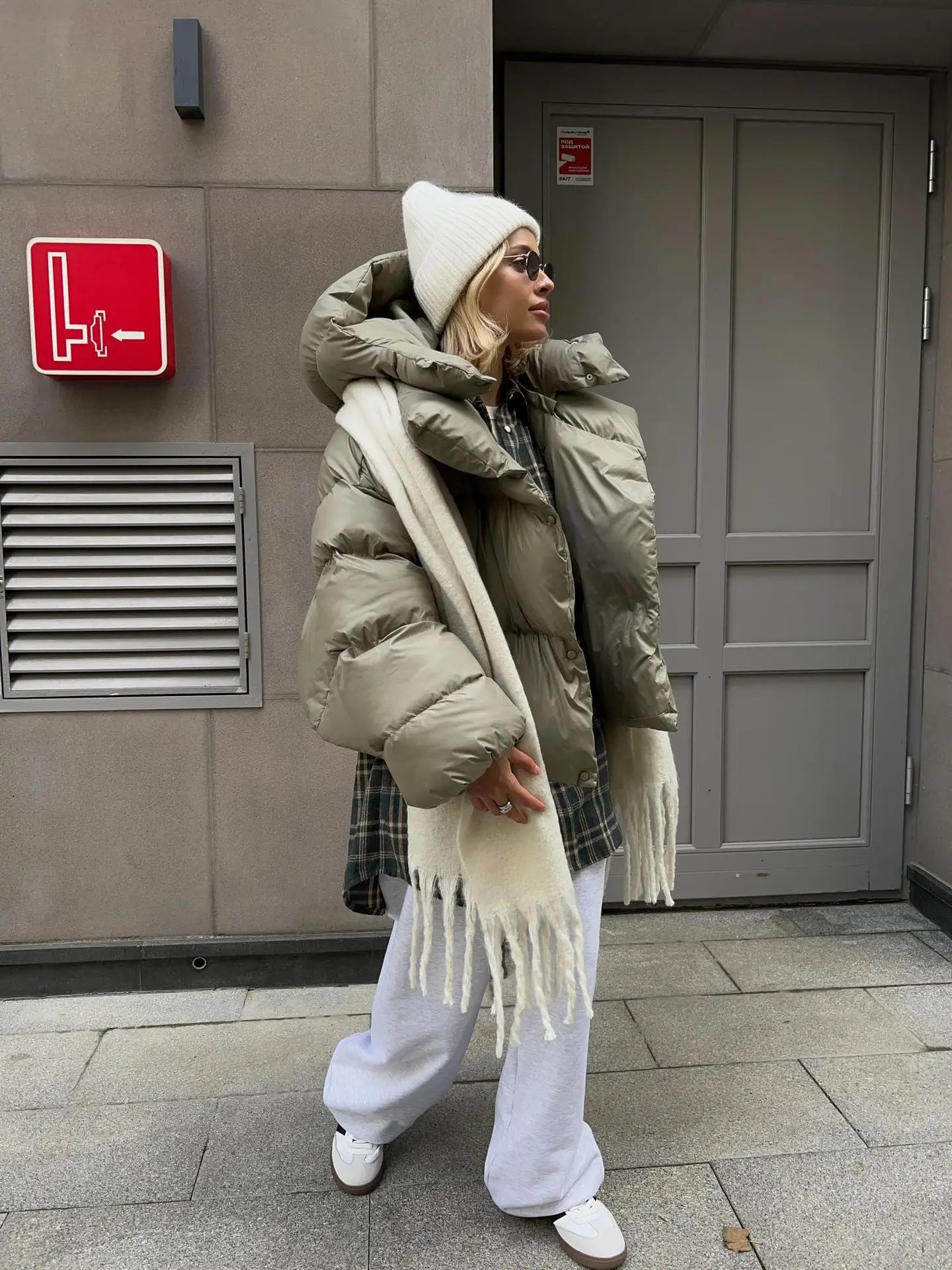 GR | Oversized puffer jacket