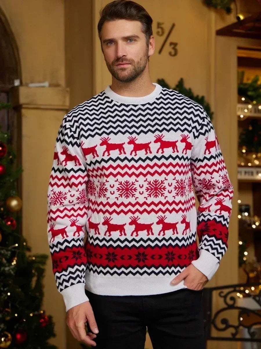 GR - Hässlicher Weihnachtspulli - Gemütlicher Strickpullover im skandinavischen Stil
