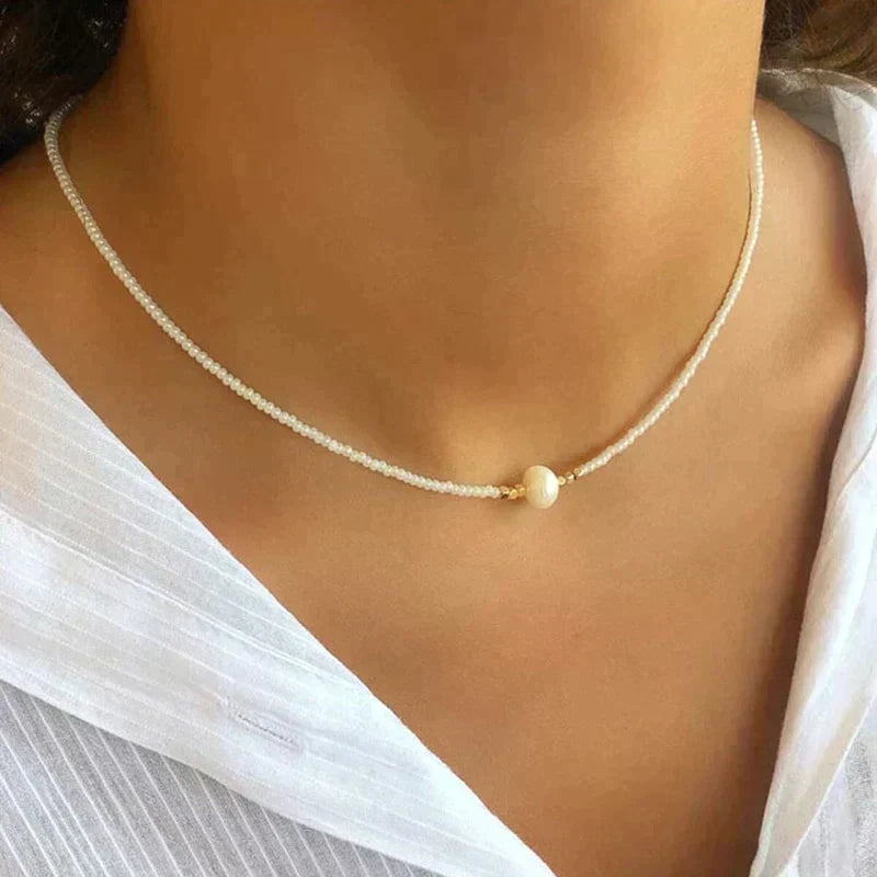 GR | Necklace with Natural Pearls