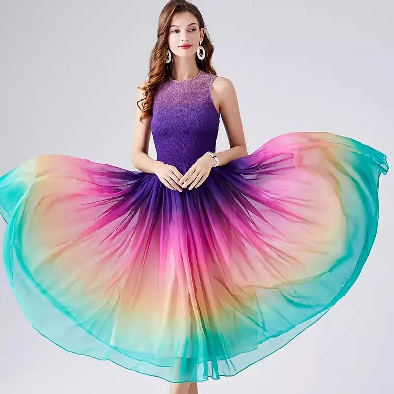 GR | Golden Hour Harmony Midi Kleid