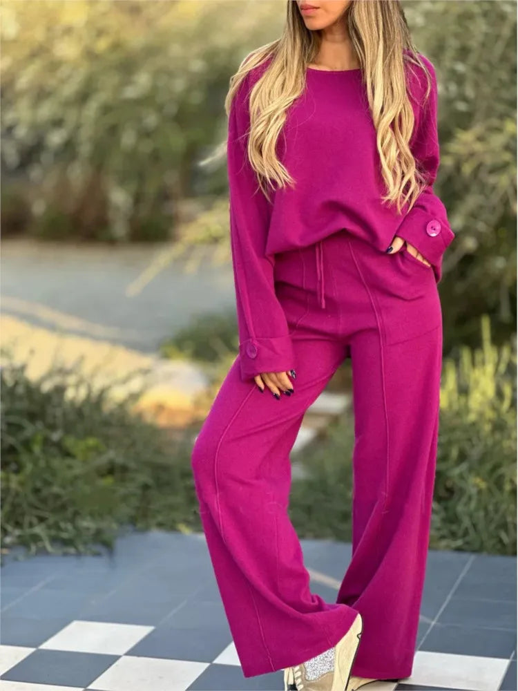 GR | Casual 2-piece T-shirt and pants set – Comfortable and stylish for everyday and leisure