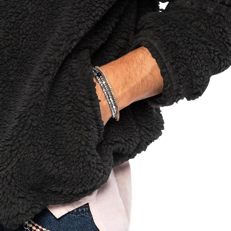 GR | Sherpa vest made of velour 