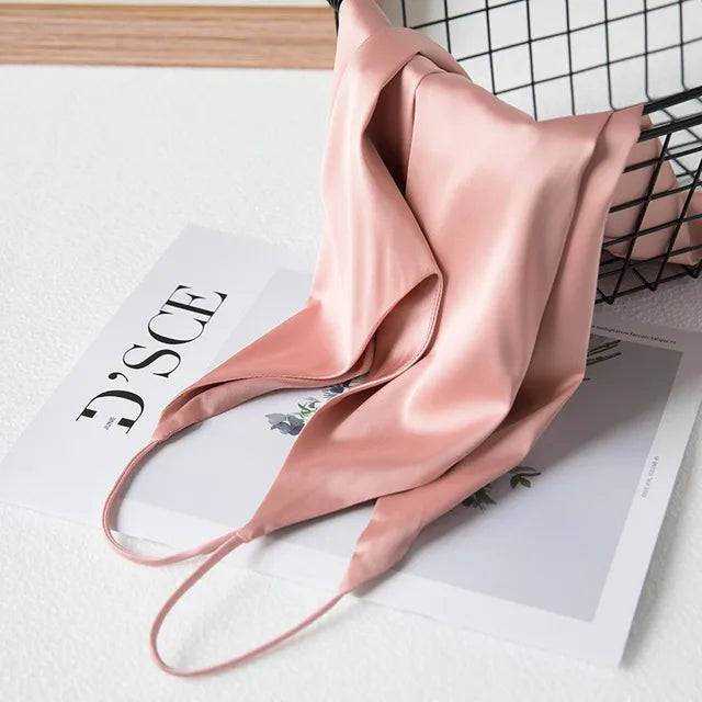 GR | Neck Satin Crop Top Women