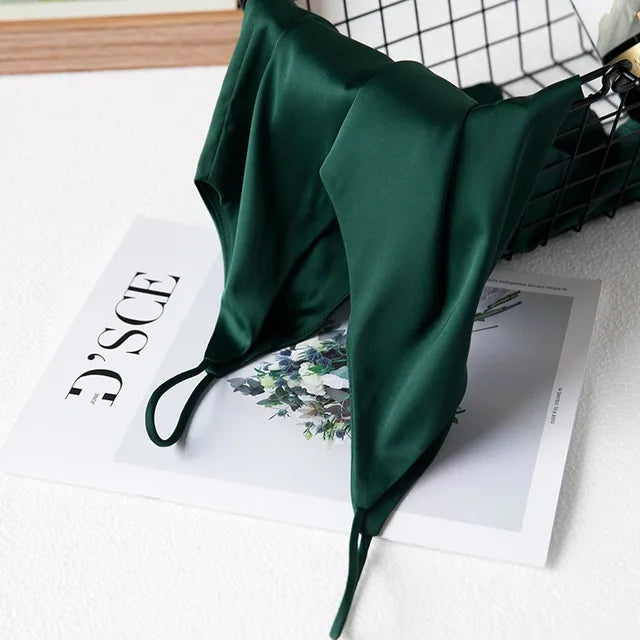 GR | Neck Satin Crop Top Women