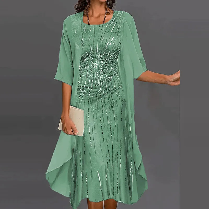 GR | Elegante Individuell Gedrucktes Kleid