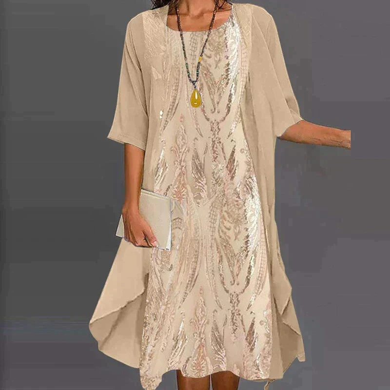GR | Elegante Individuell Gedrucktes Kleid