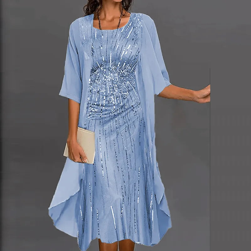 GR | Elegante Individuell Gedrucktes Kleid
