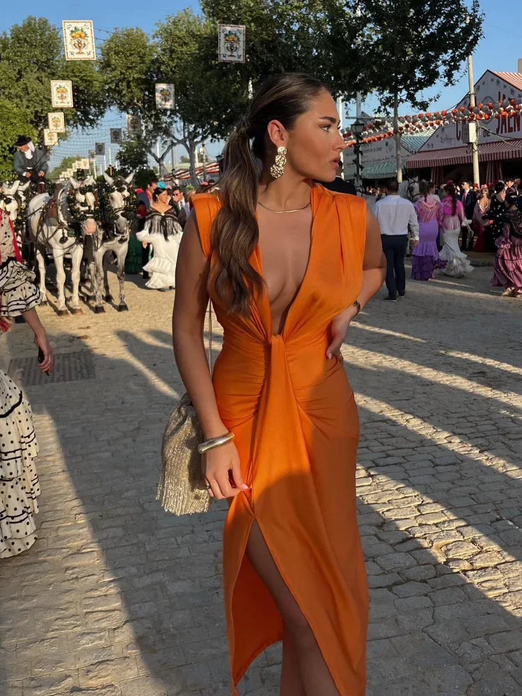GR | Elegant pleated dress