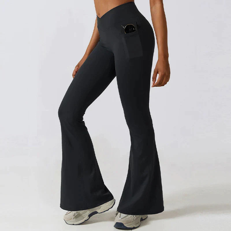 GR | Hoch taillierte Flare-Leggings