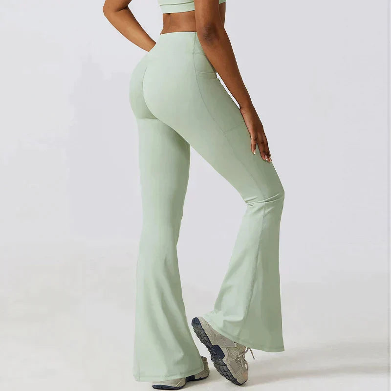 GR | Hoch taillierte Flare-Leggings