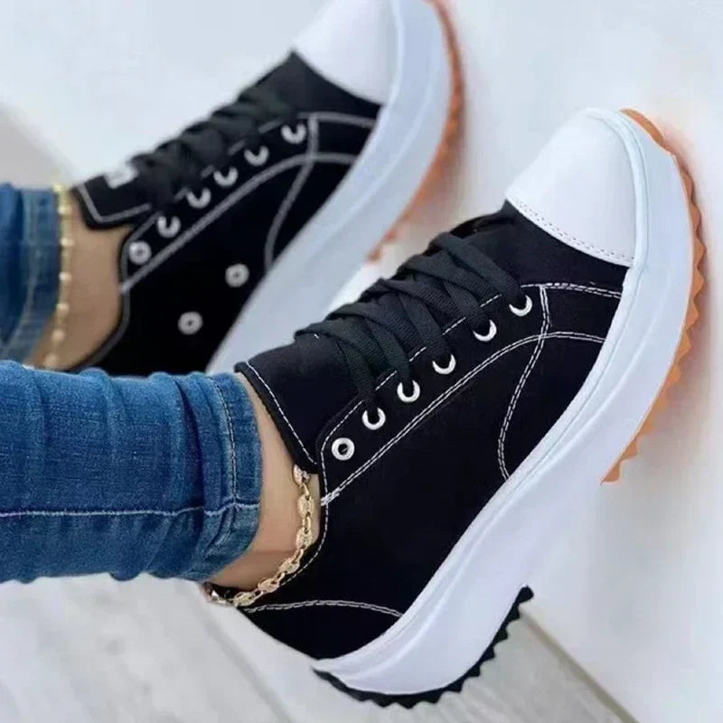 GR | Canvas Sneakers Casual Lace-up Shoes