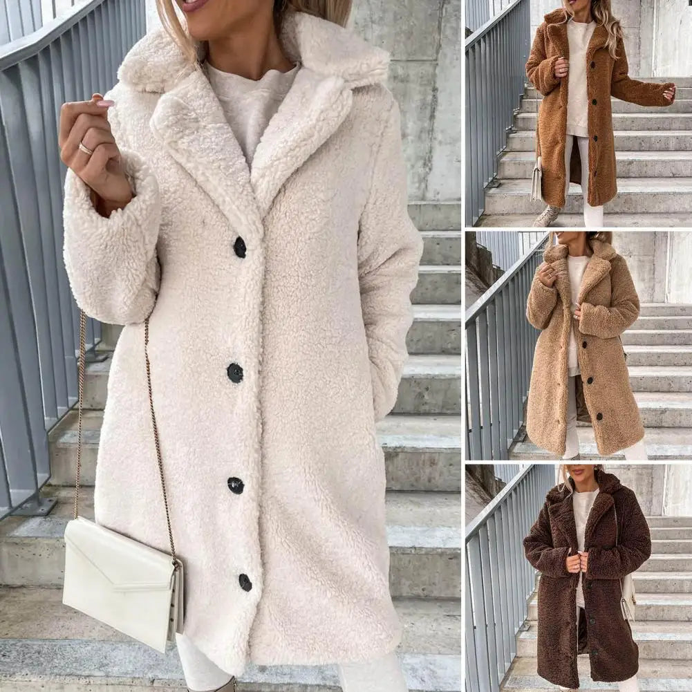 Plush overcoat