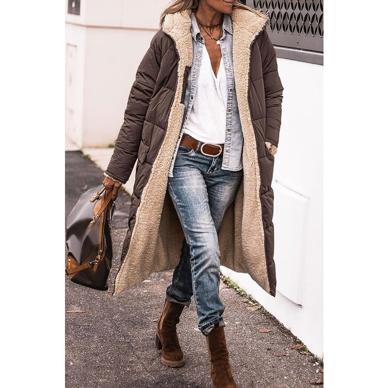 GR | Double-breasted reversible jacket for women