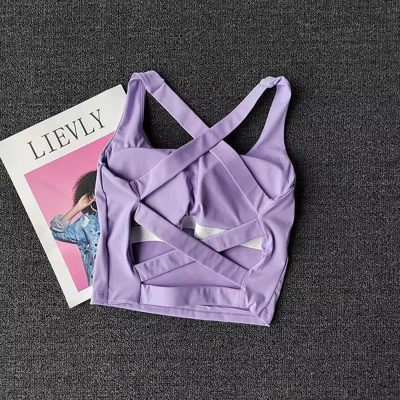 GR | Cross Back Sports Bra for Women