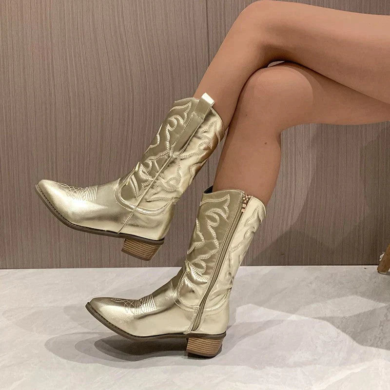 GR - stylish metallic chique laarzen