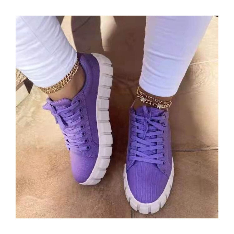 GR | Fashionable orthopedic women's training shoes with platform sole