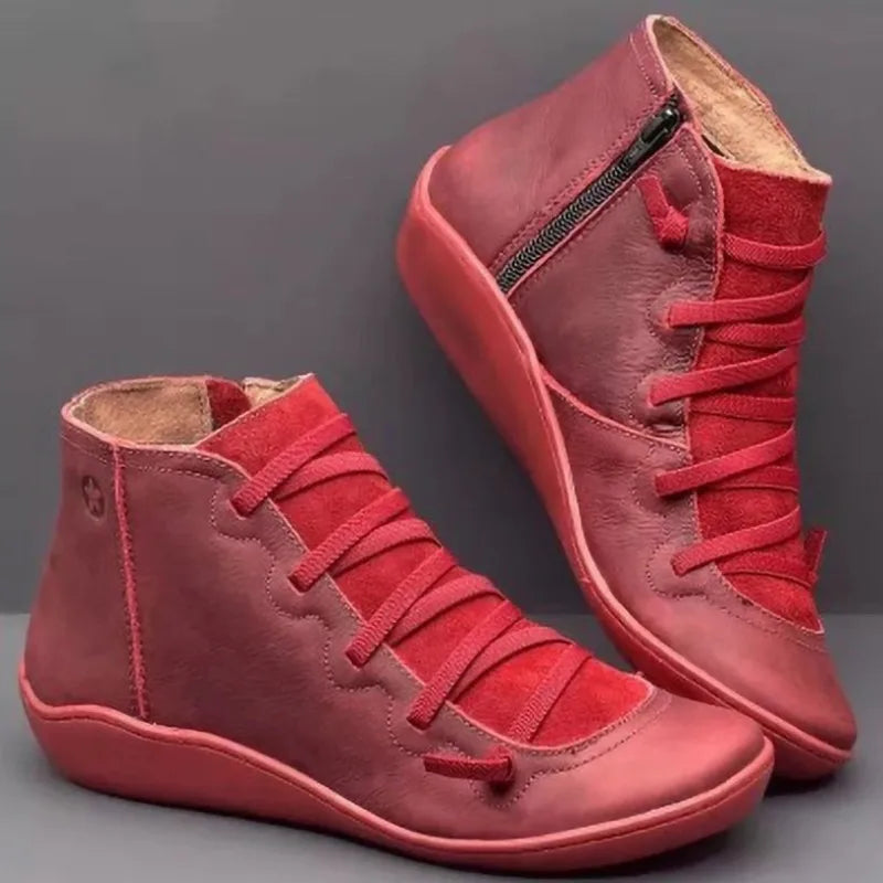GR - Women's ankle boots made of PU leather