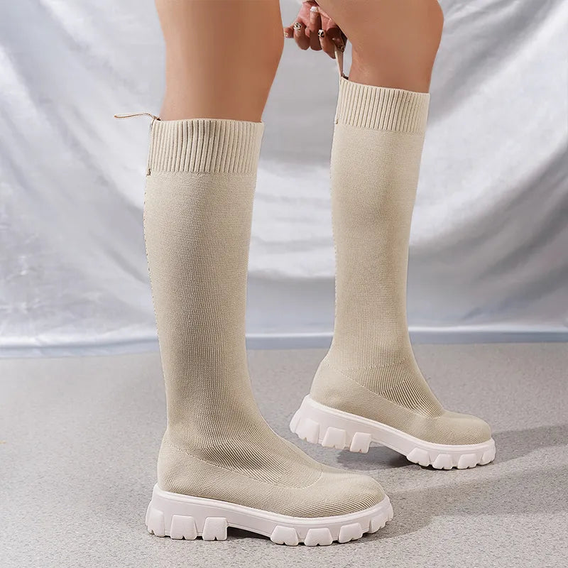 One-high stretch socks shoes