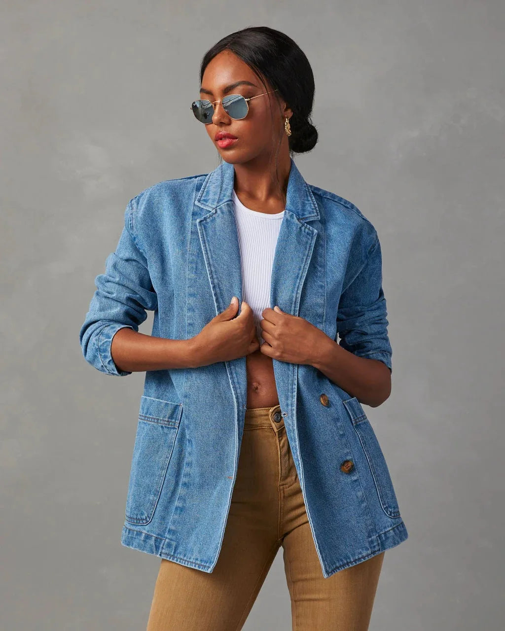 GR | Stylish denim blazer