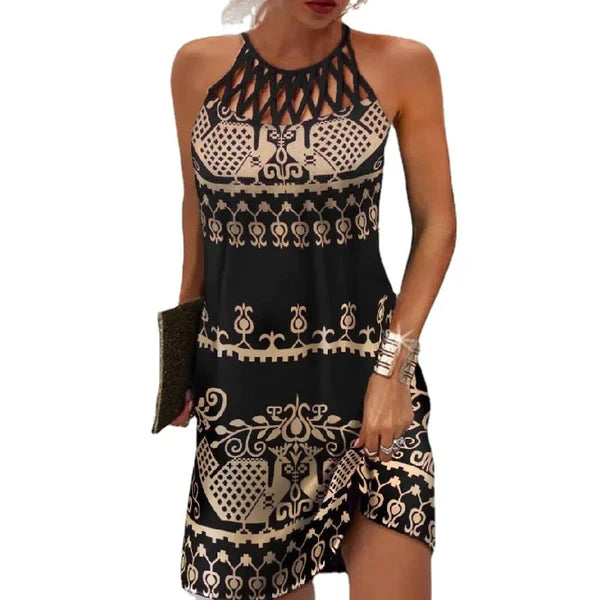 Woman Halter Summer Dress 
