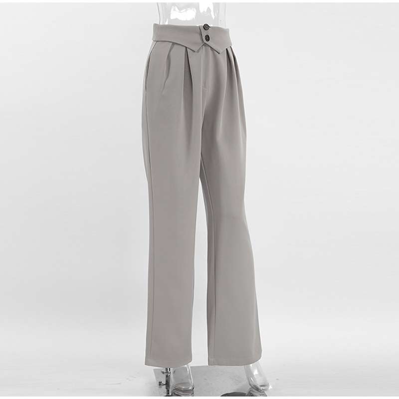 GR | Stilvolle High-Waist-Hose mit Falten