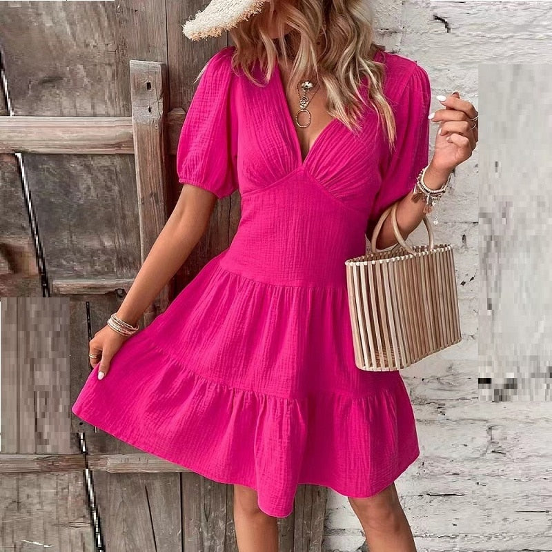 GR - Lässiges Kleid mit Rüschen