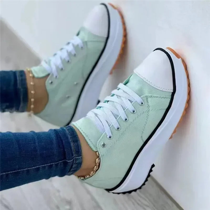 GR | Canvas Sneakers Casual Lace-up Shoes