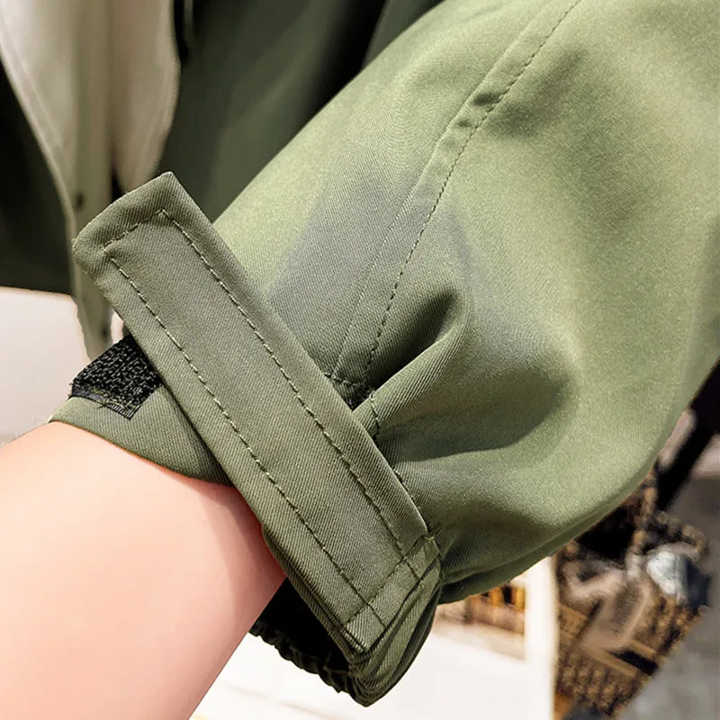 GR | Stylish waterproof trench coat 