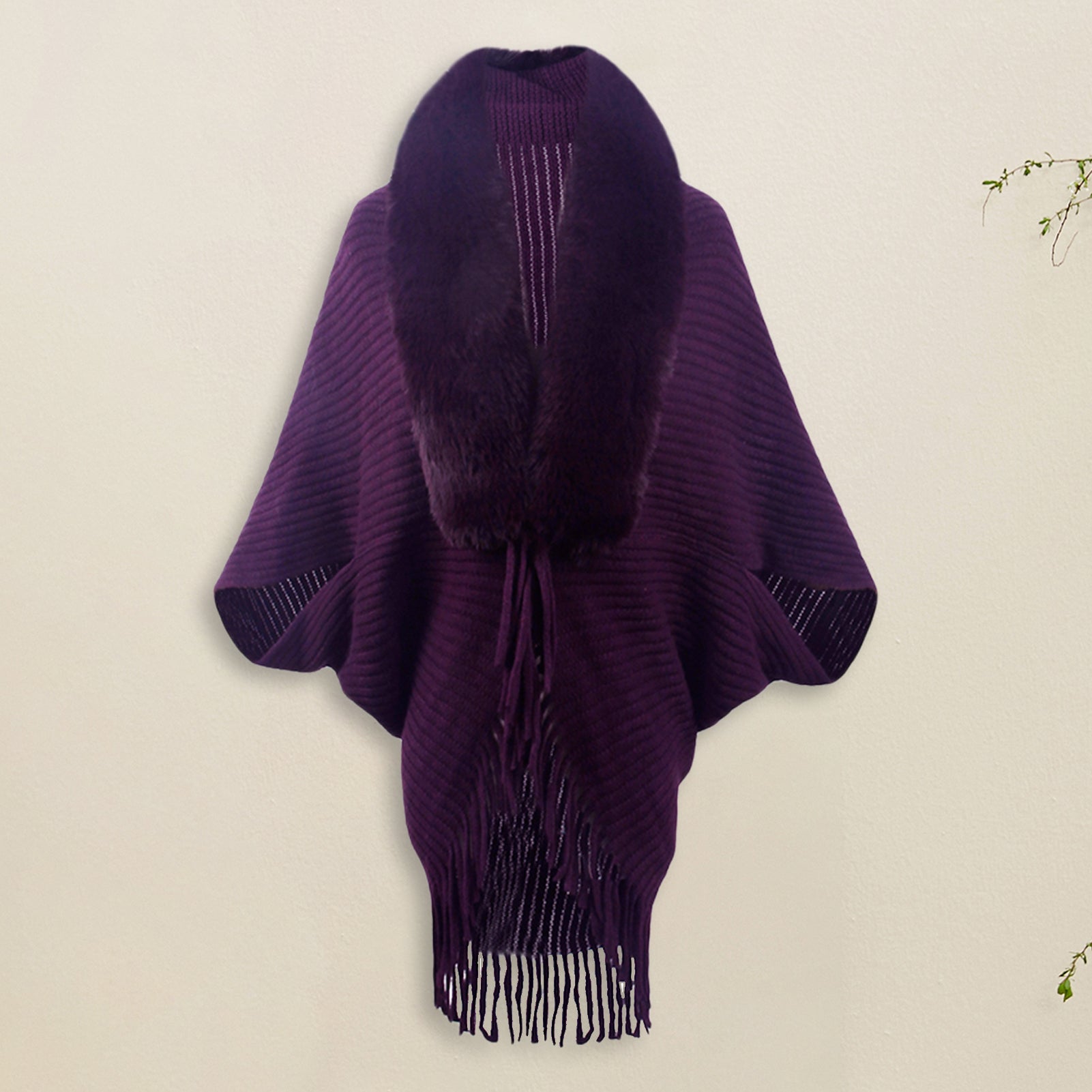 Long-sleeved ribbed cardigan