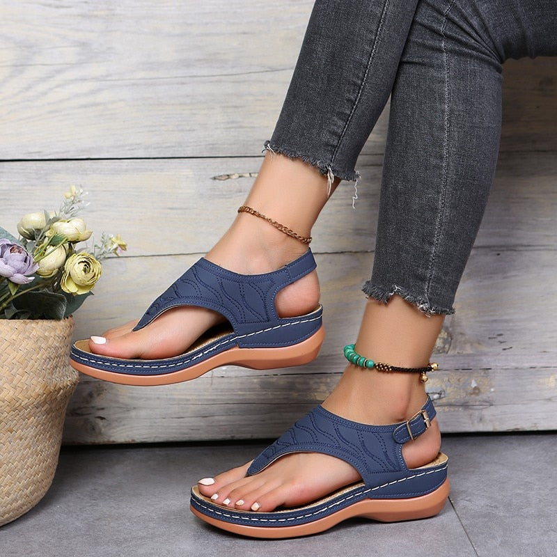 GR | Women's sandals with ergonomic footbed
