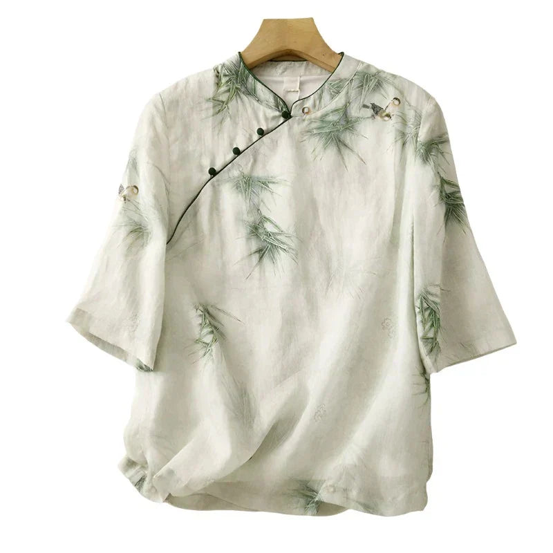 GR - Printed - Cotton and linen - Short sleeves - Summer