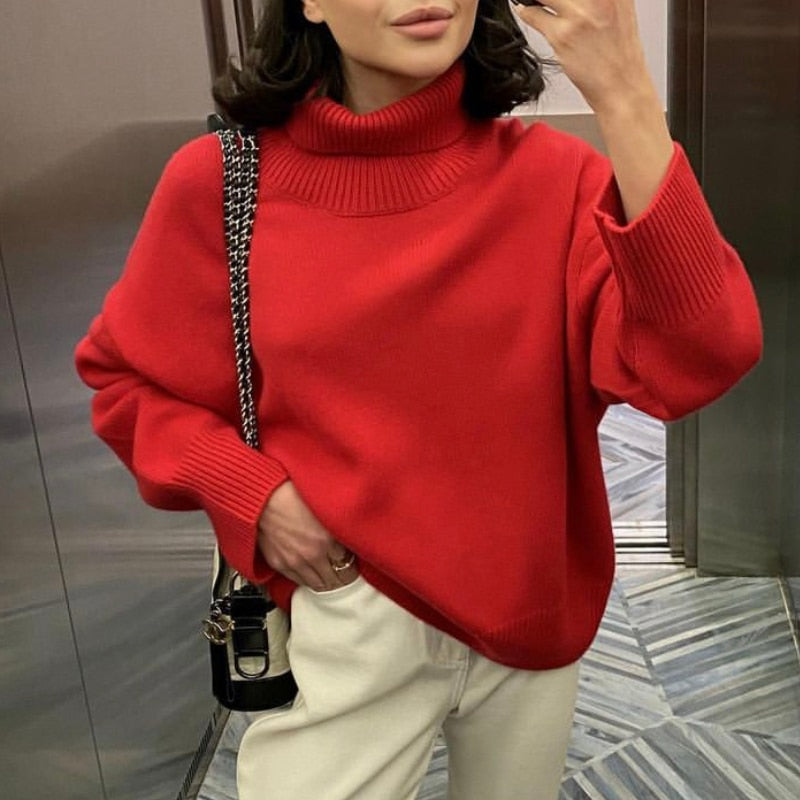 GR | Stylish Autumn Classic Turtleneck Sweaters for Women