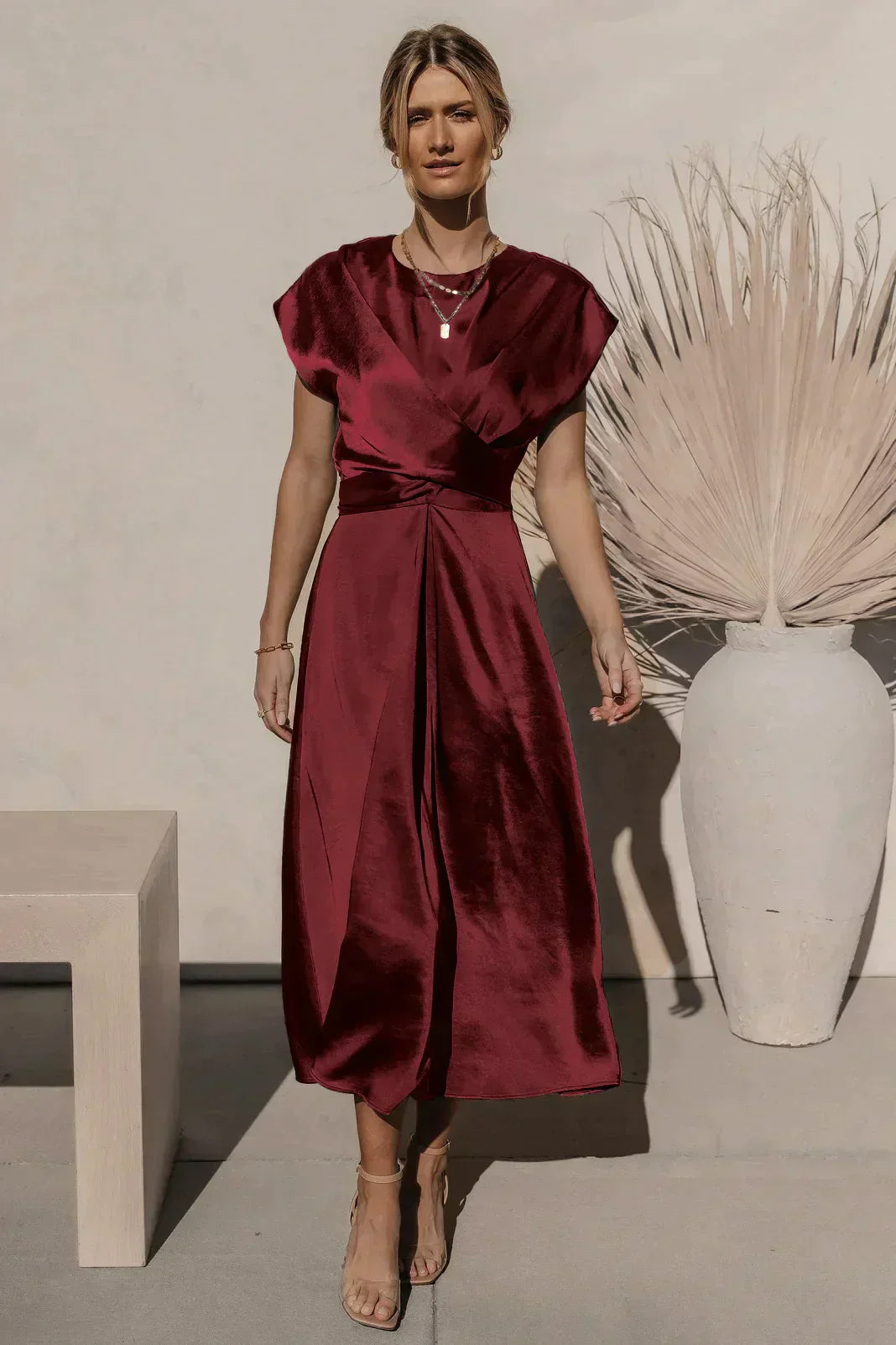 GR | Elegantes Partykleid Aus Satinseide