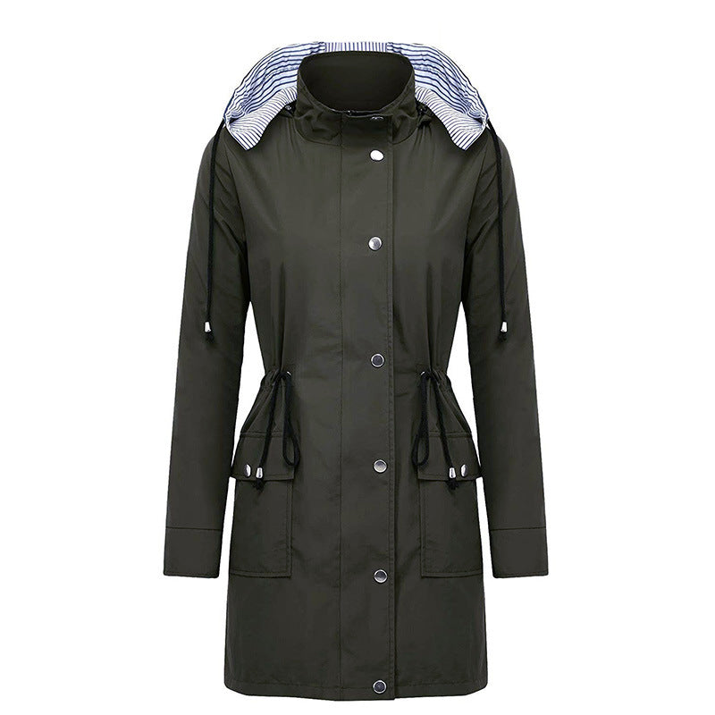 GR Wonder Hooded Waterproof Long Coat