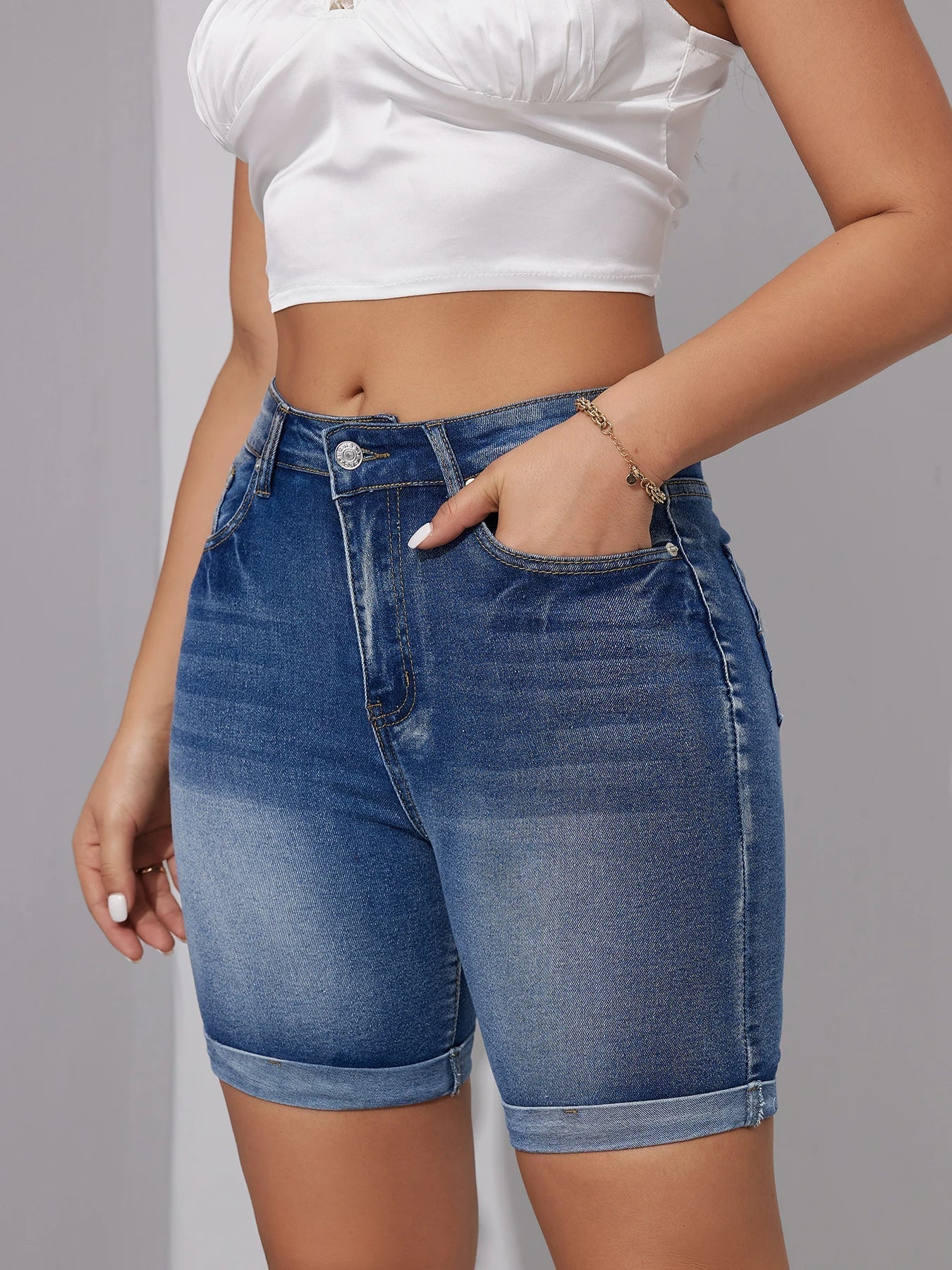 GR | Waist Denim Shorts
