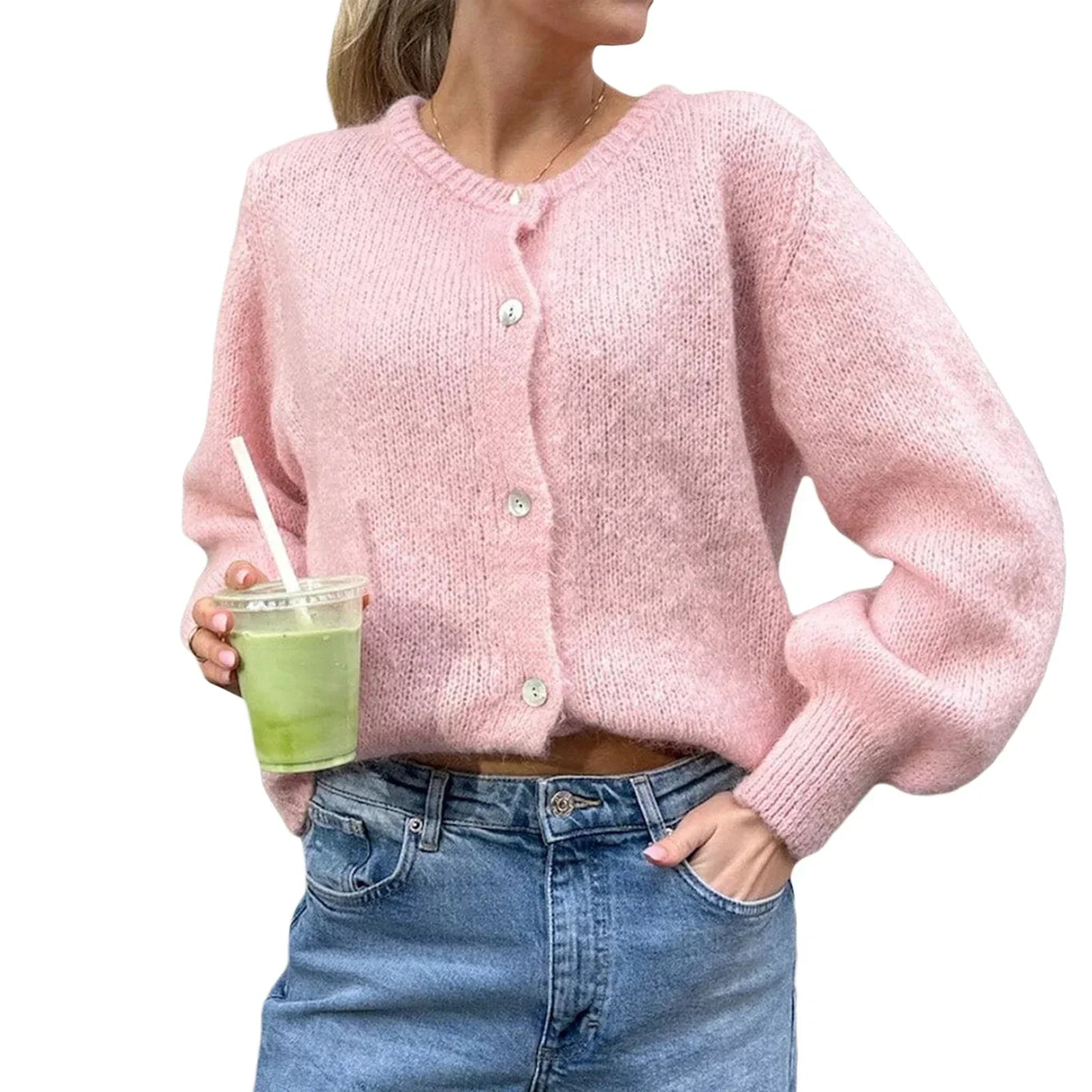 GR | Long-sleeved knit cardigan