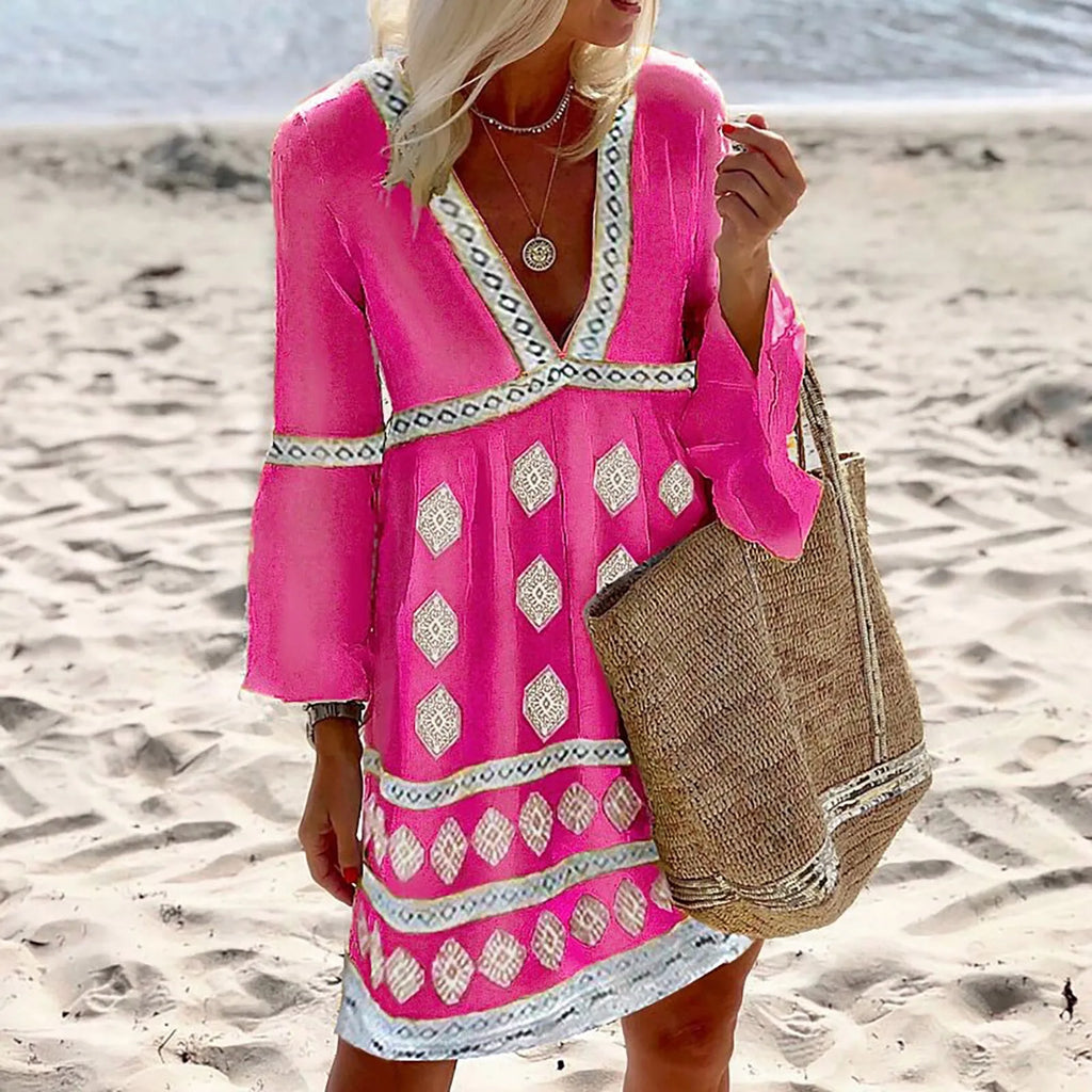 GR | Summer dress with batwing sleeves