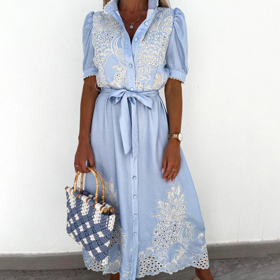 GR - Elegant embroidered summer dress