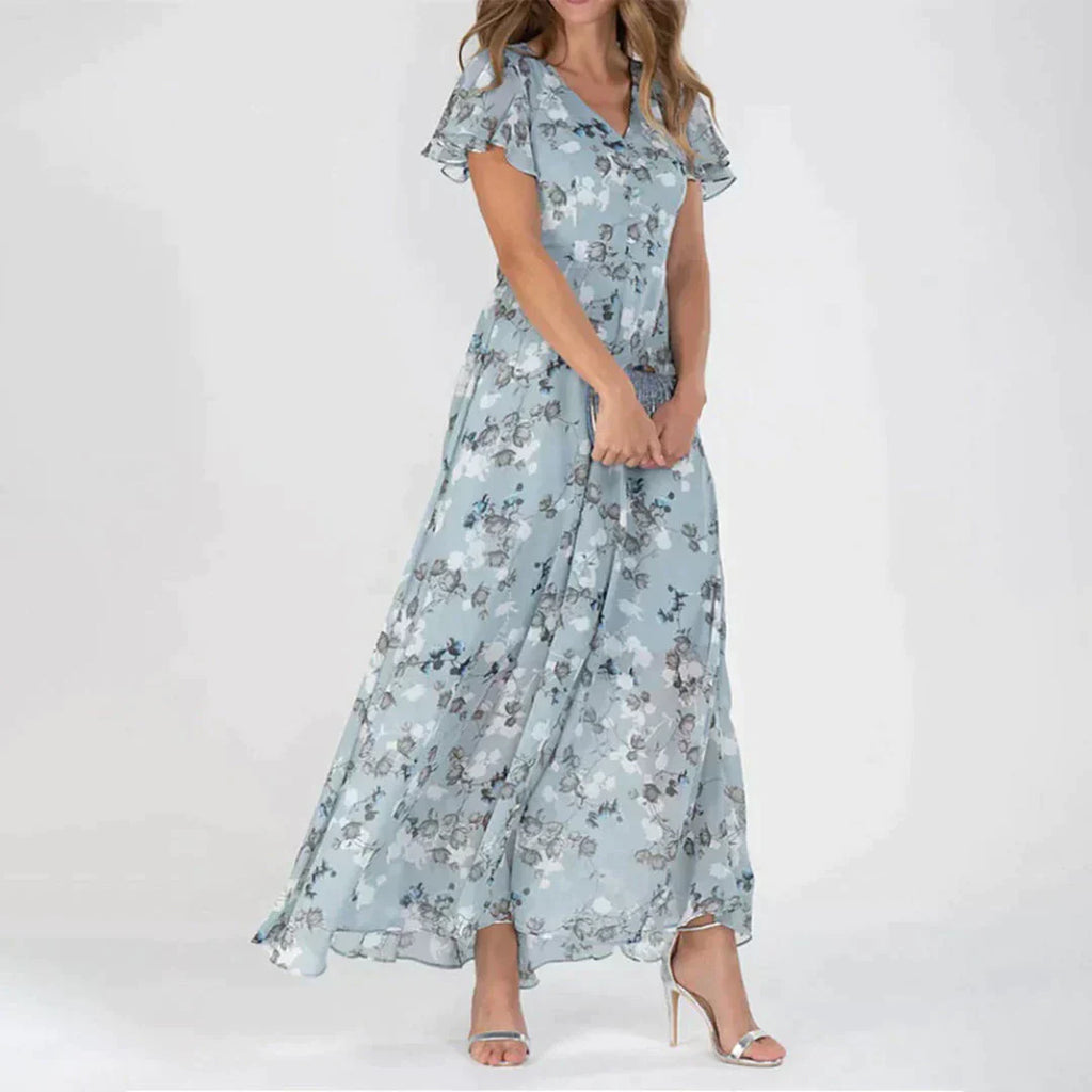 GR | Elegante Blumen Kleid für Festliche Anlässe