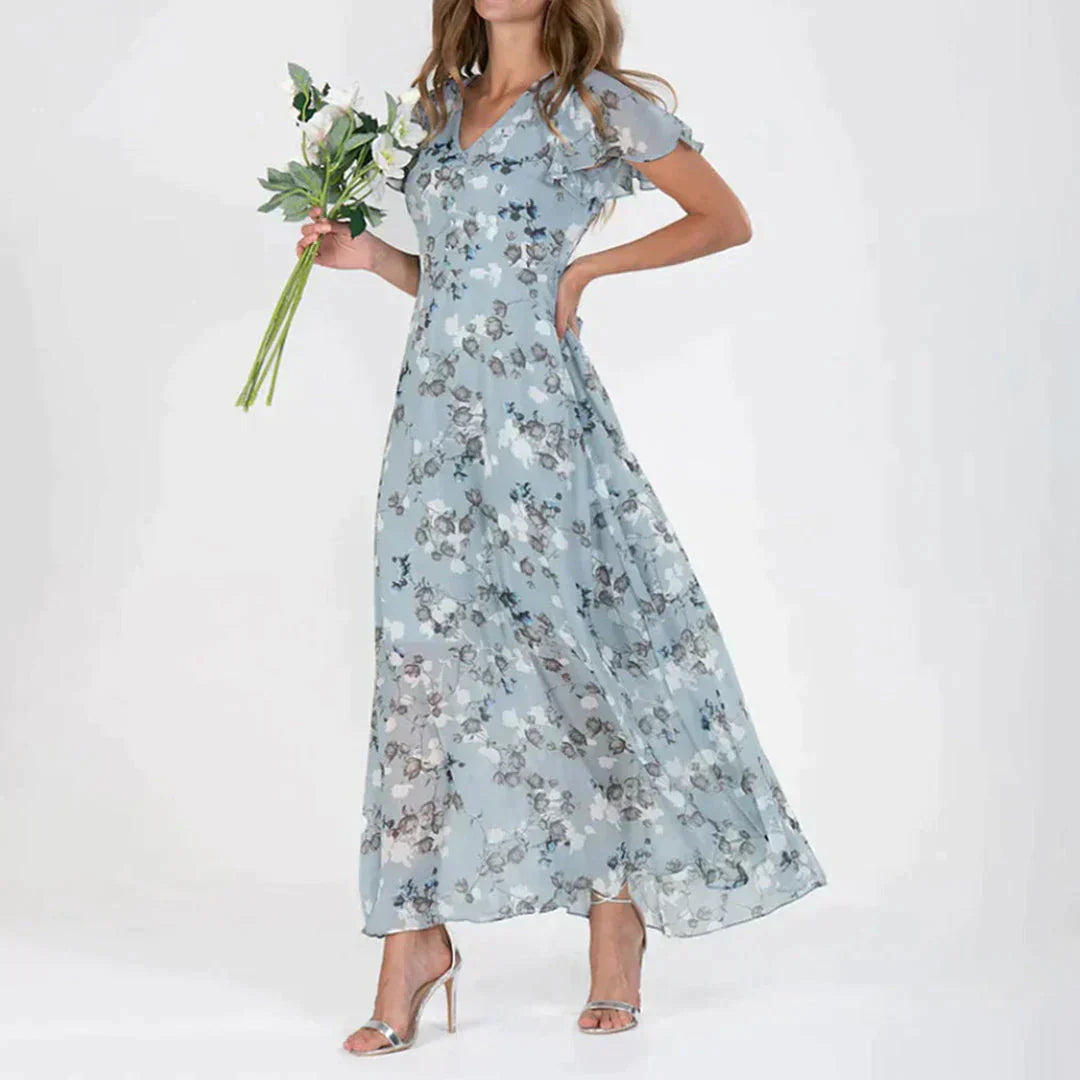 GR | Elegante Blumen Kleid für Festliche Anlässe