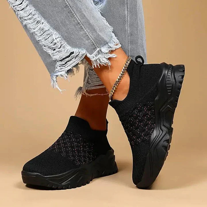 GR | Women's Slip-on Sneakers, Breathable & Orthopedic