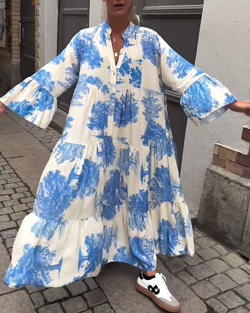 GR | Lange Elegante Fließkleid