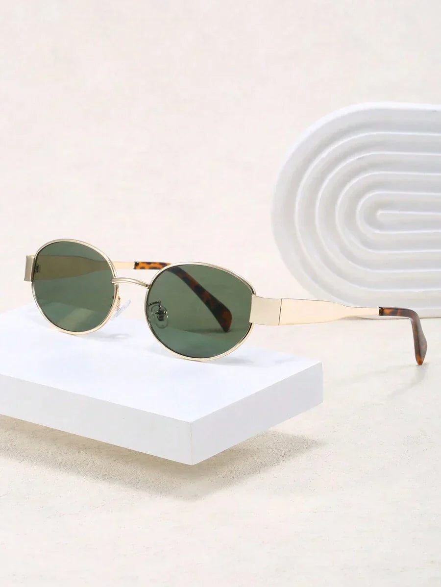GR  - Sonnebrille Damen Gold | Vintage Retro Sunglasses Women