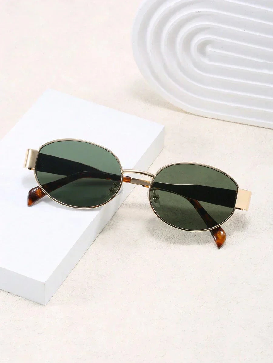GR  - Sonnebrille Damen Gold | Vintage Retro Sunglasses Women