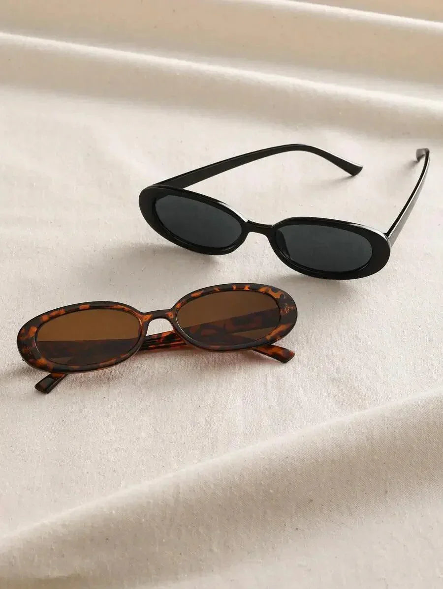 GR | Oval sunglasses in 90s style with vintage charm