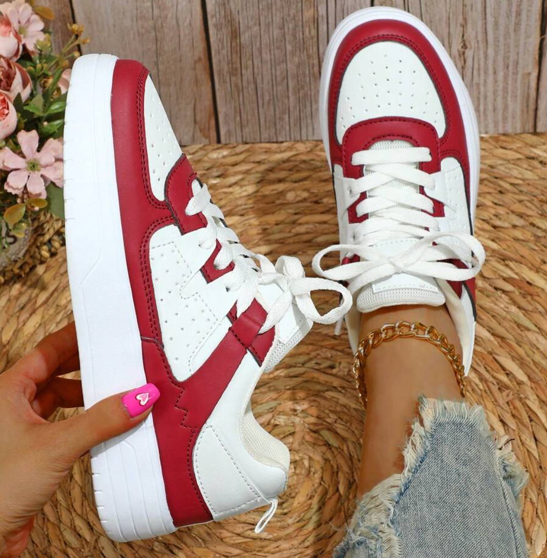 GR | Pastel Colorblock Sneakers with Chunky Sole for Women