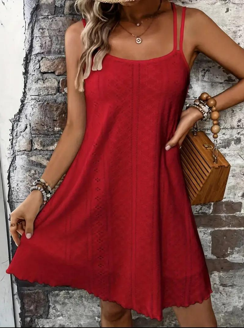 GR | Sommerkleid, ärmellos, Mini, Cami Kleid, Sonnenkleid
