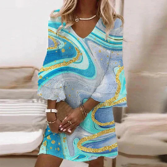 GR | Sommerkleid mit Glockenärmeln