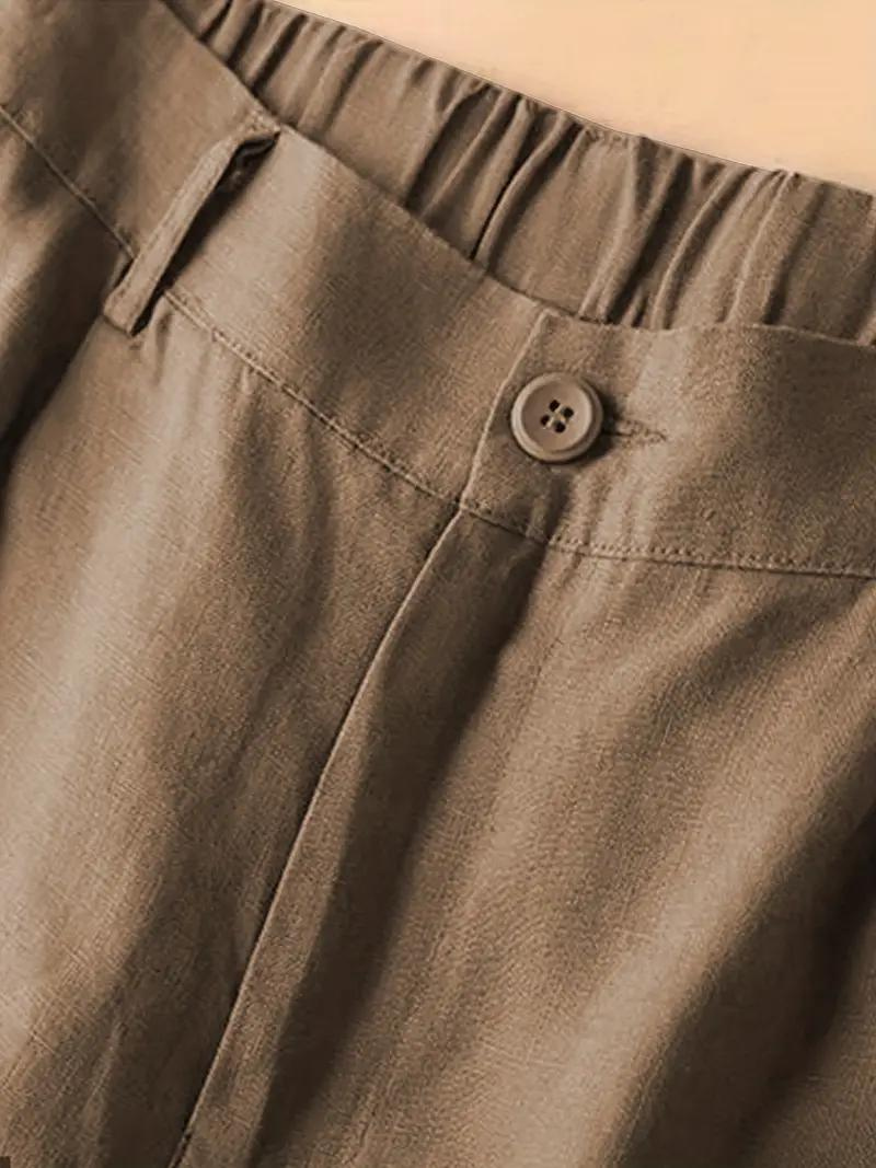 GR | Summer shorts, elastic waist, loose fit, high-waisted shorts, women's clothing