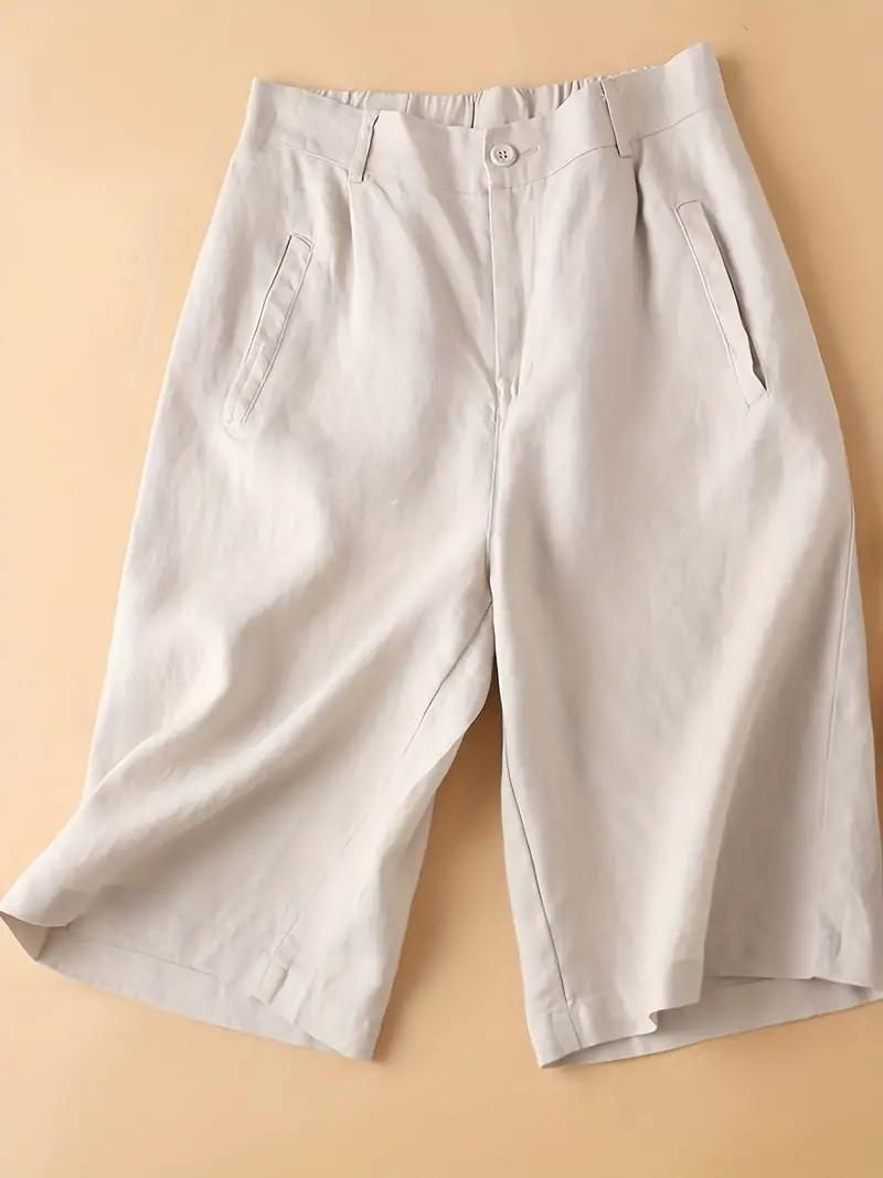 GR | Summer shorts, elastic waist, loose fit, high-waisted shorts, women's clothing